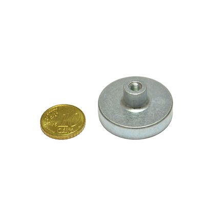 Magneti in SmCo con base con boccola filettata 32 mm