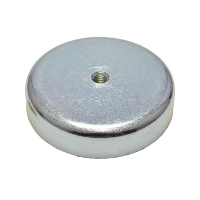 Magneti in ferrite con base con filettatura interna 80 mm | M8 | 18 mm