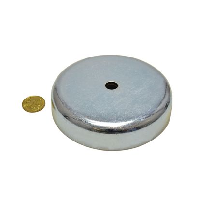 Magneti in ferrite con base con foro cilindrico 100 mm | null