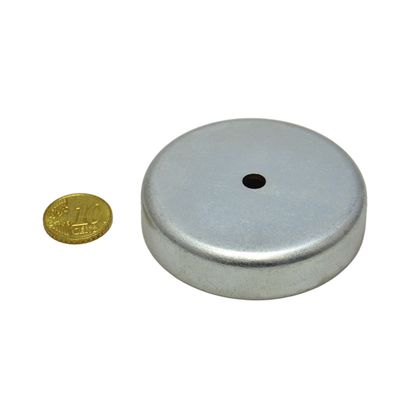 Magneti in ferrite con base con foro cilindrico 63 mm | null