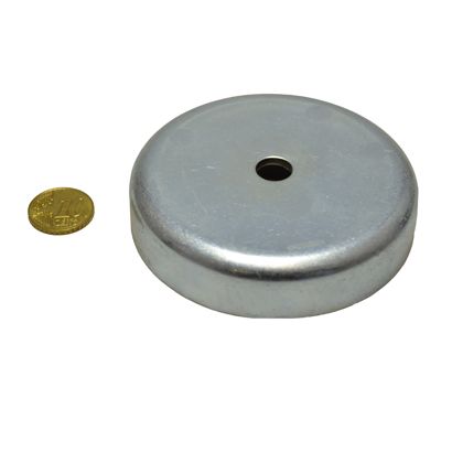 Magneti in ferrite con base con foro cilindrico 83 mm | null