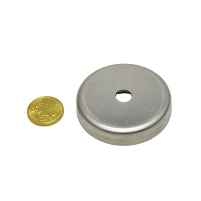 Magneti in ferrite con base con foro cilindrico 50 mm | null