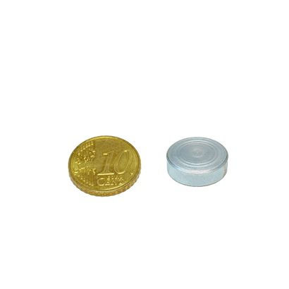 Magneti in ferrite con base, per incollaggio 16 mm