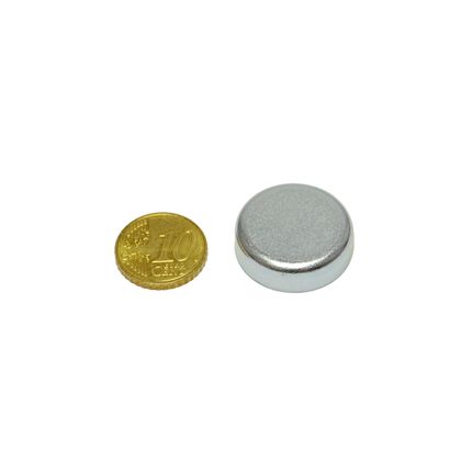 Magneti in ferrite con base, per incollaggio 25 mm