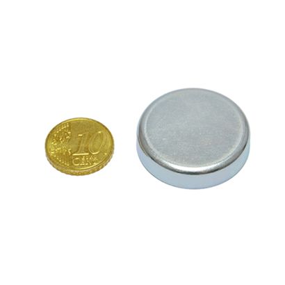 Magneti in ferrite con base, per incollaggio 32 mm