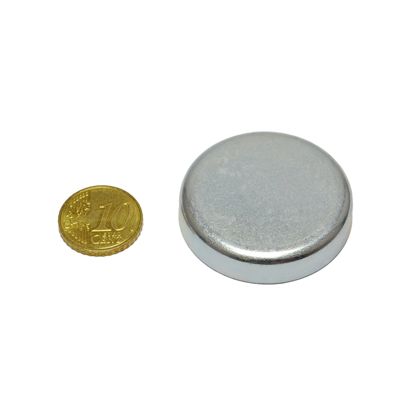Magneti in ferrite con base, per incollaggio 40 mm