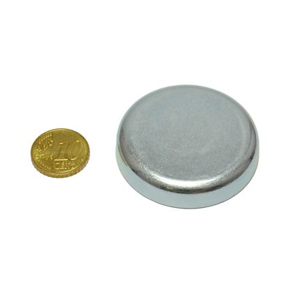 Magneti in ferrite con base, per incollaggio 47 mm