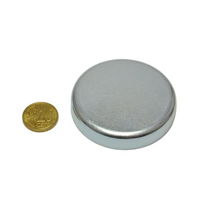 Magneti in ferrite con base, per incollaggio 57 mm