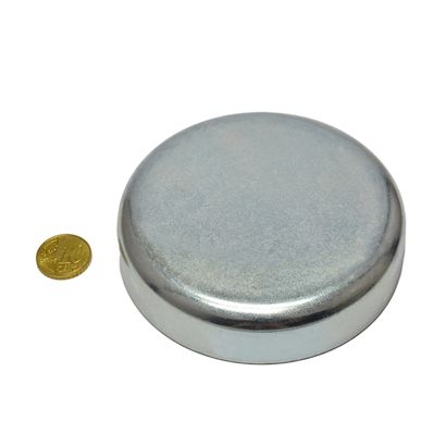 Magneti in ferrite con base, per incollaggio 80 mm