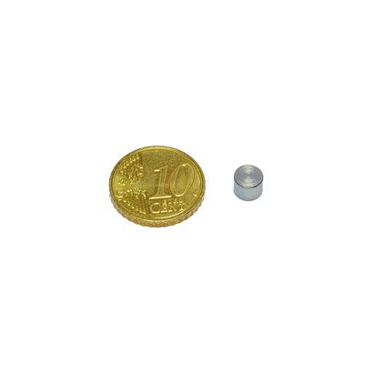 Magneti al neodimio con base, per incollaggio 6 mm | 4,5 mm