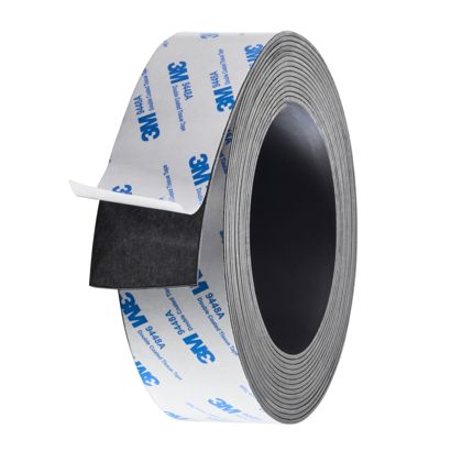 Nastro magnetico autoadesivo, forte 40 mm | 5 m | 1,5 mm