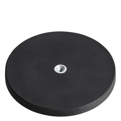 Magneti gommati con filettatura interna nero  | 88 mm