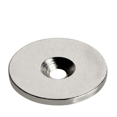 Disco di metallo con foro svasato 34 mm
