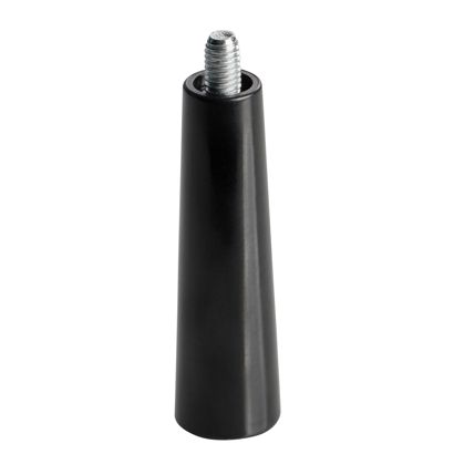Impugnatura in plastica con perno filettato, nera M5x7 mm