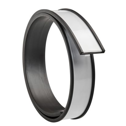 Supporto per etichette, profilo a C, magnetico, sezioni 20 mm | 500 mm | non autoadesivo 