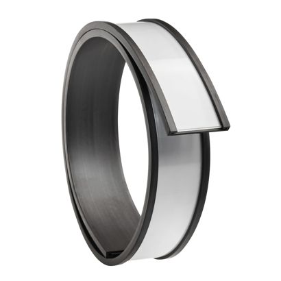 Supporto per etichette, profilo a C, magnetico, sezioni 25 mm | 500 mm | non autoadesivo 