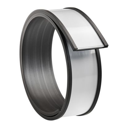 Supporto per etichette, profilo a C, magnetico, sezioni 30 mm | 500 mm | non autoadesivo 