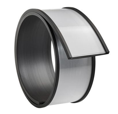 Supporto per etichette, profilo a C, magnetico, sezioni 40 mm | 500 mm | non autoadesivo 