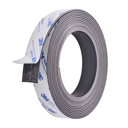 Nastro magnetico autoadesivo, forte 25 mm | 5 m | 2 mm