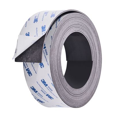 Nastro magnetico autoadesivo, forte 50 mm | 5 m | 2 mm