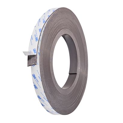 Nastro magnetico autoadesivo, forte 25 mm | 15 m | 3 mm