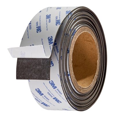 Nastro magnetico al neodimio, autoadesivo, extra forte 50 mm | 300 g/cm² | 5 m | 1,5 mm