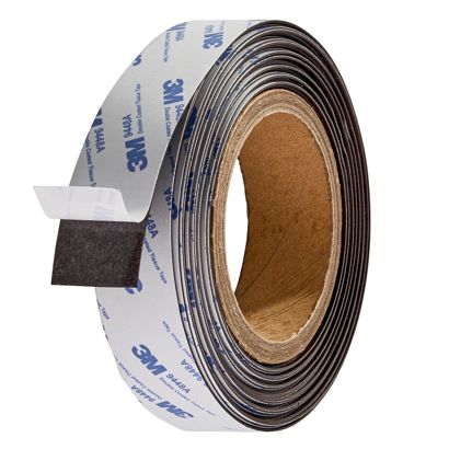 Nastro magnetico al neodimio, autoadesivo, extra forte 30 mm | 100 g/cm² | 10 m | 0,5 mm