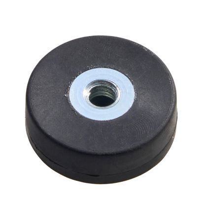 Magneti gommati con filettatura interna nero  | 18 mm