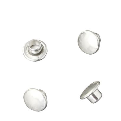 Rivetti tubolari doppi, parte superiore, tipo A, 7 mm diametro testa 