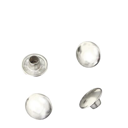 Rivetti tubolari doppi, parte superiore, tipo A, 9 mm diametro testa 