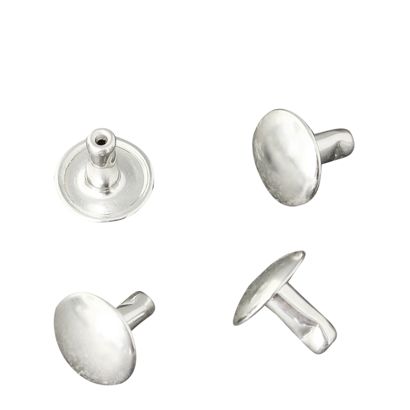 Rivetti tubolari doppi, parte inferiore, chiuso, tipo A, 7 mm diametro testa 