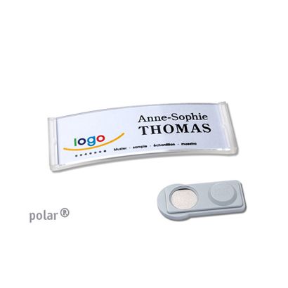 Targhette portanome polar® magnetiche Magnete smag® | null | 64 x 22 mm