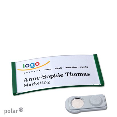 Targhette portanome polar® magnetiche Magnete smag® | null | 65 x 30 mm