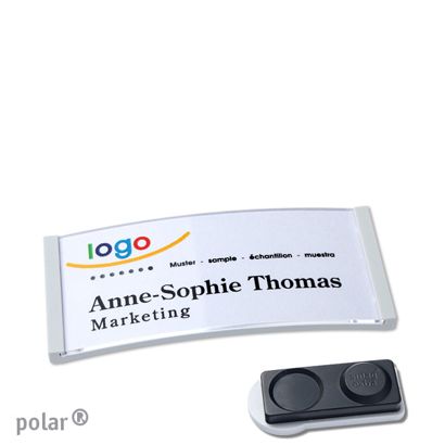 Targhette portanome polar® magnetiche Magnete smag®, extra forte | null | 65 x 30 mm