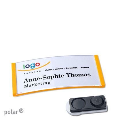 Targhette portanome polar® magnetiche Magnete smag®, extra forte | null | 65 x 30 mm