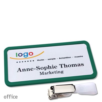 Targhette portanome clip Office Clip di aggancio | null | 75 x 37 mm