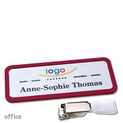 Targhette portanome clip Office Clip di aggancio | null | 75 x 27 mm