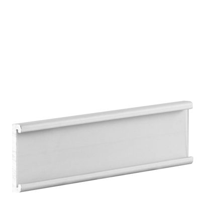 Etichetta da scaffale, 75x20 mm, alluminio, argento, autoadesiva (3M) 65 x 17 mm