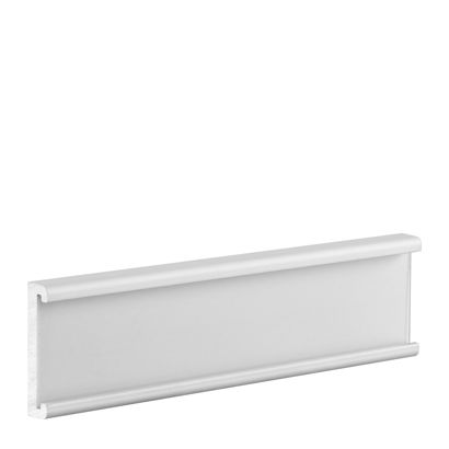 Etichetta da scaffale, 75x20 mm, alluminio, argento, autoadesiva (3M) 75 x 17 mm