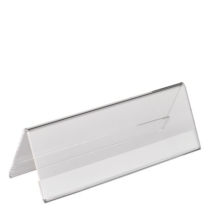 Portanome da tavolo, acrilico formato orizzontale | 180 x 61 mm