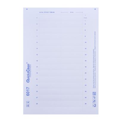 Fogli di stampa, bianco Amigo / Profil 20c, 60 x 17 mm