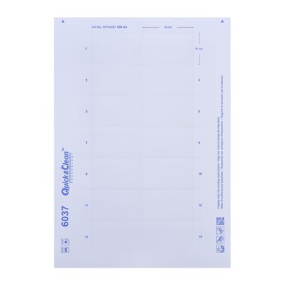 Fogli di stampa, bianco Vista®/ Profil 40c, 60 x 37 mm