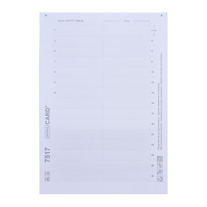 Fogli di stampa, bianco Office/Profil 20, 75 x 17 mm