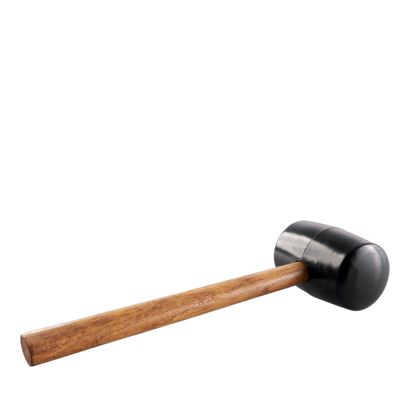 Martello di gomma con manico di legno, testa ⌀ 70 mm, 740 g 