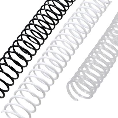 Spirali plastiche coil, A4, passo 4:1 