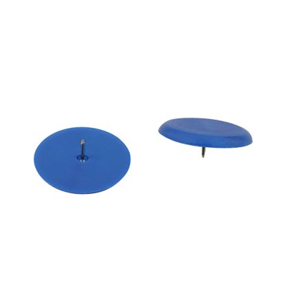 Puntine da disegno, ø = 30 mm blu  | 100 unità imballate in modo sciolto in sacchetto 