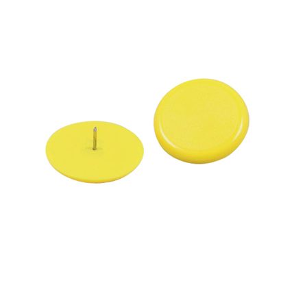 Puntine da disegno, ø = 30 mm giallo
  | 100 unità imballate in modo sciolto in sacchetto 