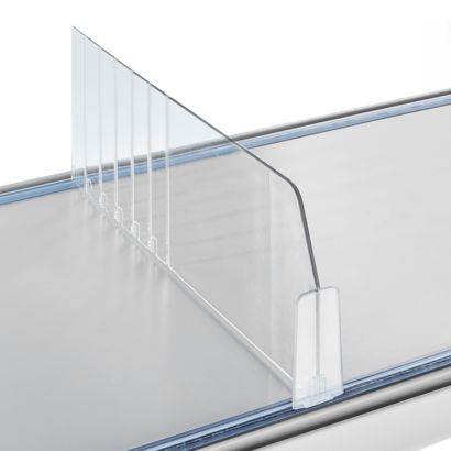 Divisore "Flexible" con fermo al centro, trasparente 120 mm