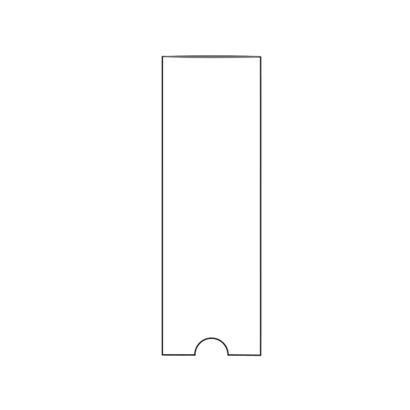 Tasche rettangolari, lato corto aperto 25 x 75 mm