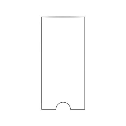 Tasche rettangolari, lato corto aperto 35 x 75 mm